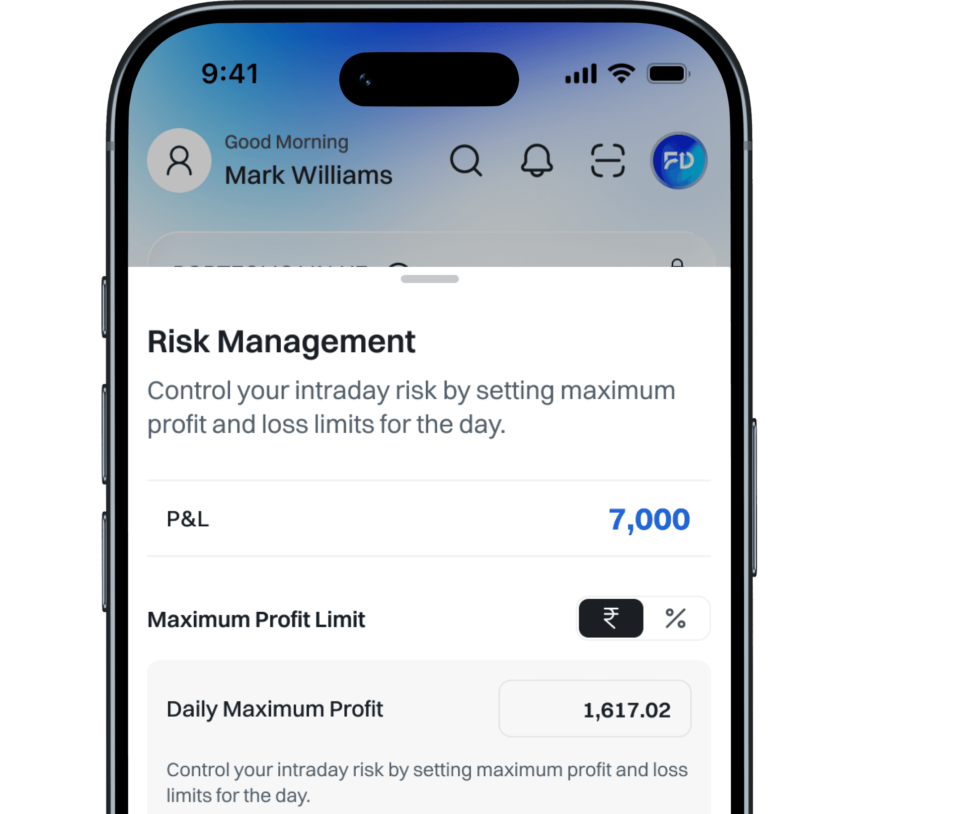 Risk Management mockup