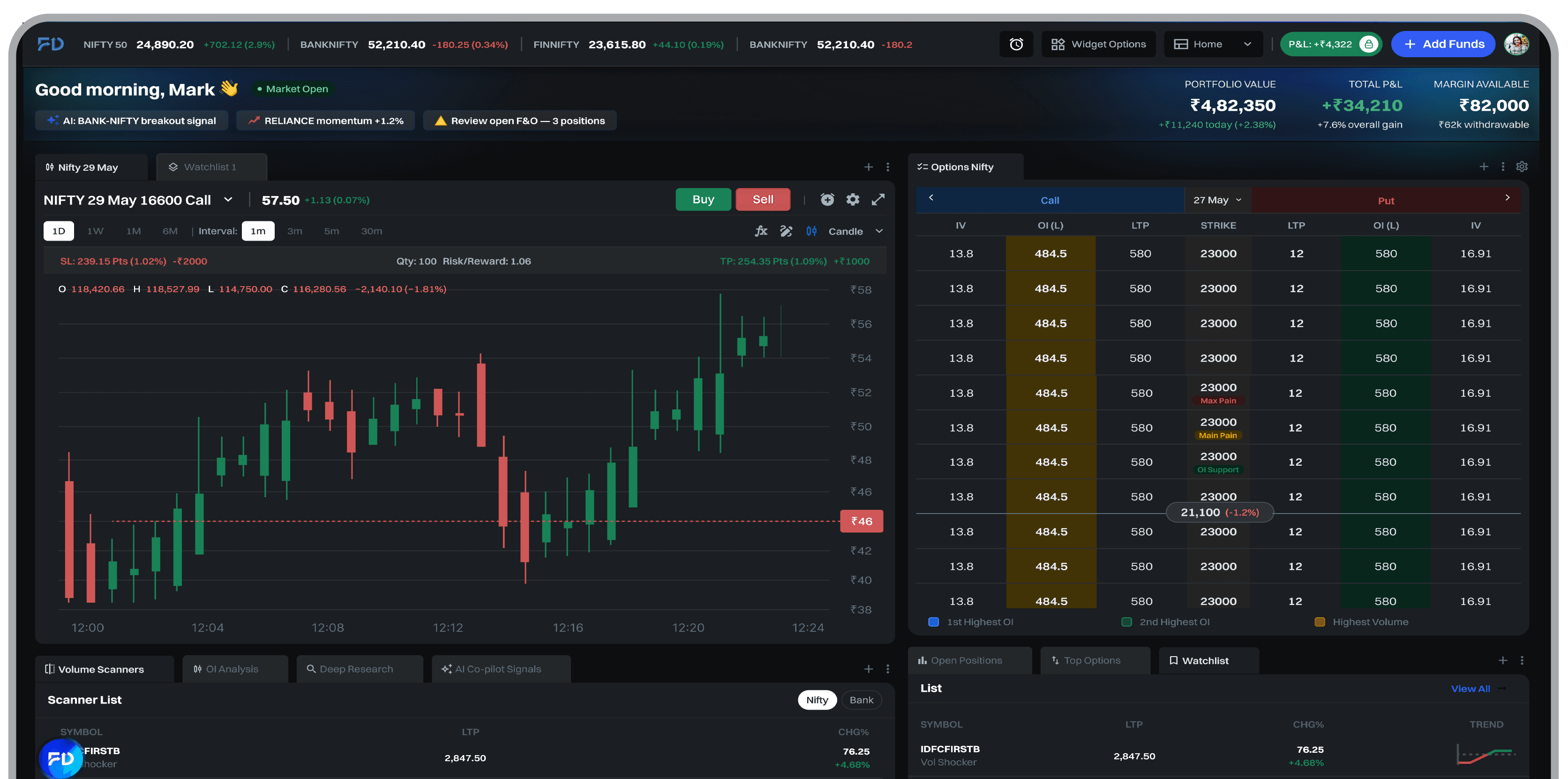 First Demat desktop trading platform
